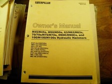 Cat CATERPILLAR H45 H45S 50 63 70 90C 100 MARTELO MANUAL DO PROPRIETÁRIO COM LIVRO DE PEÇAS, usado comprar usado  Enviando para Brazil