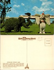 Cartão postal Dumbo and Elephant Topiary Walt Disney World Flórida FL comprar usado  Enviando para Brazil