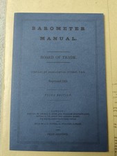 Barometer manual board for sale  PLYMOUTH
