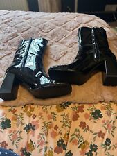 Zara black patent for sale  AYR