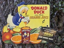 Placa de porcelana vintage Donald Duck Frozen Florida suco de laranja 11x9 comprar usado  Enviando para Brazil