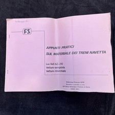 Manuale istruzione treni usato  Terni
