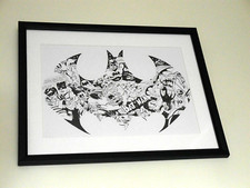 Batman framed print for sale  WIGAN