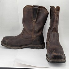 Bota de trabalho Caterpillar CAT masculina tamanho 10W Wellston biqueira de aço marrom P90439 comprar usado  Enviando para Brazil