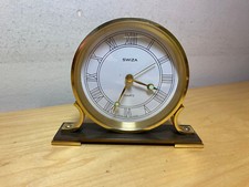 SWIZA - Reloj de Sobremesa - Hora y despertador - Cuarzo - Funciona - Metal comprar usado  Enviando para Brazil