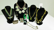 Green statement jewelry for sale  Evans