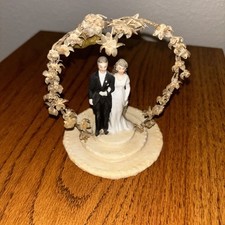 Estatueta de cerâmica vintage anos 30/40 para noivos de casamento comprar usado  Enviando para Brazil