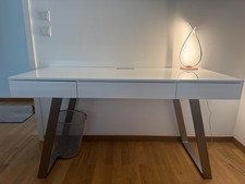 Schreibtisch 140x60 weiß gebraucht kaufen  Frankfurt am Main