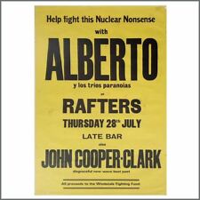 Używany, Albertos Y Los Paranoias/John Cooper Clarke 1978 Rafters Manchester Poster (UK) na sprzedaż  Wysyłka do Poland