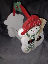 Wooden painted snowman for sale  Shelbyville