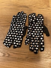 Handschuhe silberfarben schwar gebraucht kaufen  Deutschland