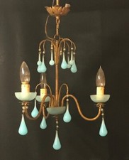 Magnifique lustre pampilles d'occasion  Saintes