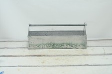 Usado, Caixa de ferramentas de alumínio vintage feita à mão caixa de ferramentas de alumínio caixa de artesanato sacola de jardim comprar usado  Enviando para Brazil