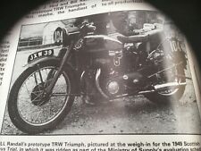Triumph trw road for sale  BRIGHTON