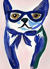 Plakat 13x18cm Psiecko Minimalistyczny , Wnętrza Styl Skandynawski, Boho, używany na sprzedaż  PL
