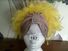 Cream gold turban for sale  THORNTON-CLEVELEYS