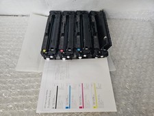 Conjunto de 4 impressoras genuínas de toner HP 410X CF410X CF411A CF412A CF413A M477 M452 fabricante de equipamento original comprar usado  Enviando para Brazil