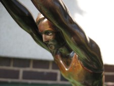 Statuette schwimmer zinkguss gebraucht kaufen  Weiden