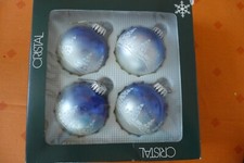Blau silberne weihnachtskugeln gebraucht kaufen  München