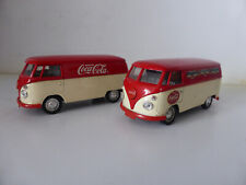 lot 2 combi t1 coca cola solido 1/43 volkswagen vw comprar usado  Enviando para Brazil