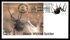 Capa de primeiro dia Mayfairstamps US FDC 1999 Black Widow Spider aas_54189 comprar usado  Enviando para Brazil