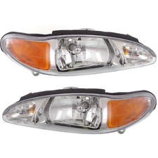 Faróis laterais de motorista e passageiro para Ford Escort 1997-2002 halogênio com lâmpada/s comprar usado  Enviando para Brazil
