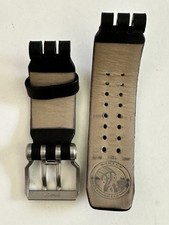 Pulseira e fivela de couro preto OEM para relógio Oakley Minute Machine. Alça Oakley comprar usado  Enviando para Brazil