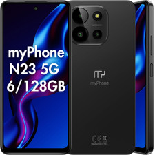 Smartfon MYPHONE N23 5G 6/128GB czarny bez simlocka | NOWY na sprzedaż  PL