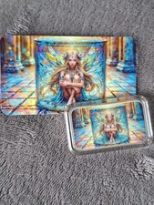1 Oz .999 prata pura hayleybug encantamento enfeitado arte colorida barra fada menina comprar usado  Enviando para Brazil
