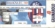 Biglietto stadio bologna usato  Italia