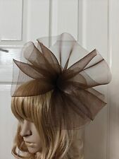 Chocolate brown fascinator for sale  SLOUGH