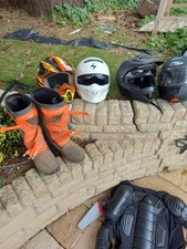 Moterbike helmet boots for sale  LANARK