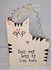 Cat sign decorative for sale  Harlingen