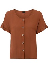 Blusa donna marrone usato  Roma