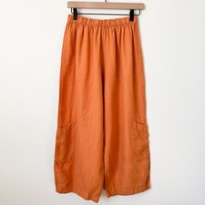 Calça Bryn Walker cropped perna balão larga boho carga algodão feminina pequena comprar usado  Enviando para Brazil