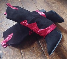 Black faux suede for sale  HALSTEAD