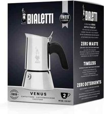 Cafeteira Bialetti Venus 2 xícaras aço inoxidável Moka (USADA) comprar usado  Enviando para Brazil