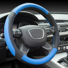 Acessórios antiderrapantes respiráveis de couro para capa de volante automática universal para carro comprar usado  Enviando para Brazil