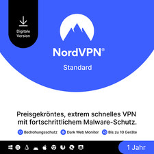 NordVPN Standard, 10 urządzeń, 1 rok, VPN i cyberbezpieczeństwo, kod cyfrowy na sprzedaż  Wysyłka do Poland