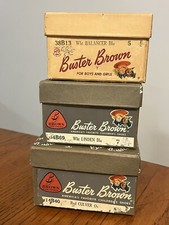 TRÊS caixas vazias antigas vintage dos anos 50-60 da Children's Buster Brown Shoes comprar usado  Enviando para Brazil