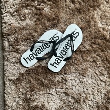 Havaianas white black for sale  SWINDON