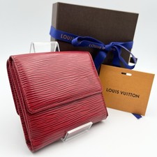 Carteira Louis Vuitton autêntica linda vermelha com caixa reparo limpo /SP8438/40 comprar usado  Enviando para Brazil