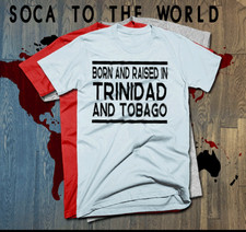 Camiseta Trinidad Trinidad bandeira Trinidad e Tobago TNT Carnaval Soca TNT nascida BRANCA comprar usado  Enviando para Brazil