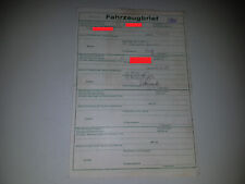 Fahrzeugbrief kfz brief gebraucht kaufen  Wiesmoor