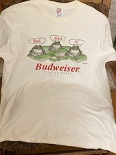 Usado, 1995 Budweiser Sapos King Of Beers Branco Tamanho GG comprar usado  Enviando para Brazil