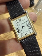 Vintage Cartier Tank 18k Gold  Electroplated Pre Must 22 mm comprar usado Vintage Cartier Tank 18k Gold  Electroplated Pre Must 22 mm comprar usado  Enviando para Brazil