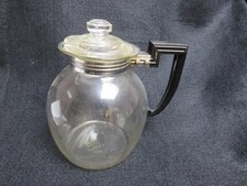 Usado, VINTAGE BULE DE VIDRO PYREX CHALEIRA DE CHÁ COM CABO ART DÉCO # 84-66 FEITO NOS EUA comprar usado  Enviando para Brazil