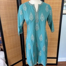 Anokhi turquoise leaf for sale  Burlington