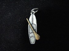 Pingente Berloque de Prancha de Stand Up Paddle, Joias SUP, Prata Esterlina e Ouro   comprar usado  Enviando para Brazil