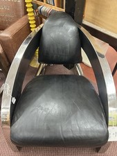 Retro chrome leather for sale  SAWBRIDGEWORTH